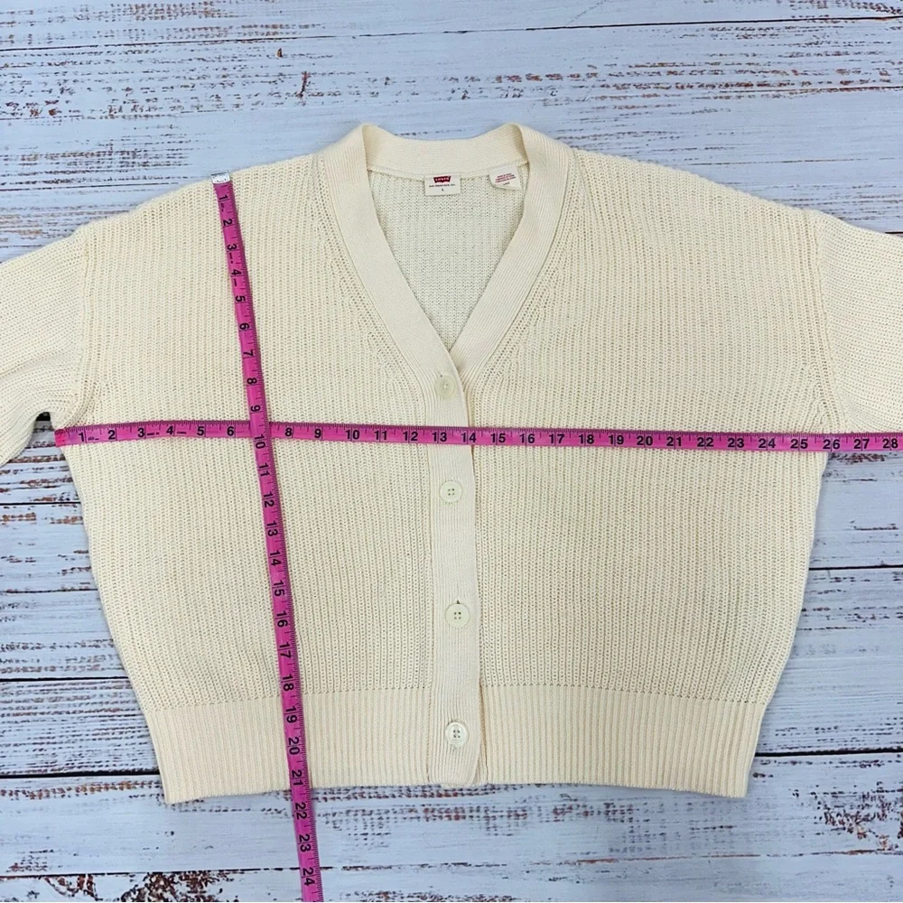 Levi’s Women’s size Large Cream Cyrus Button Down Cardigan Sweater